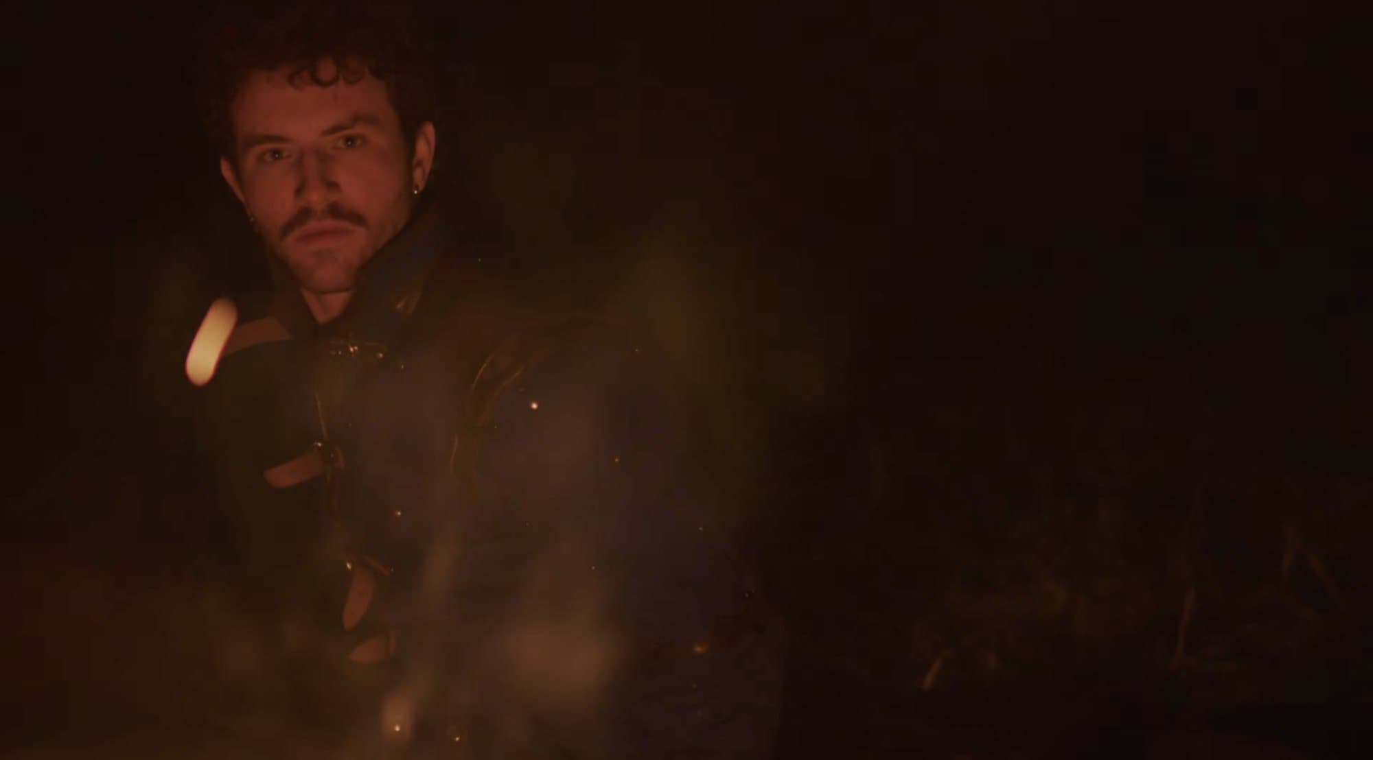 AJ DeAugustine by firelight in Lycanthropy